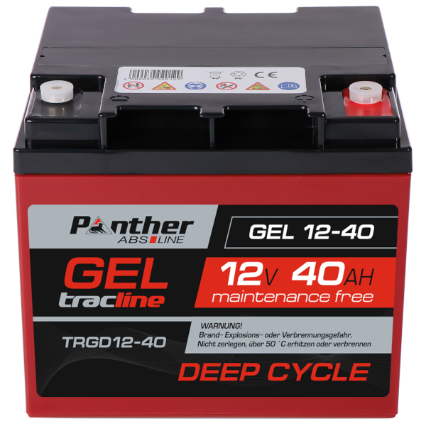 Panther ABS-Line GEL 12-40  tracline TRGD12-40 | 12V 40Ah Deep-Cycle Batterie