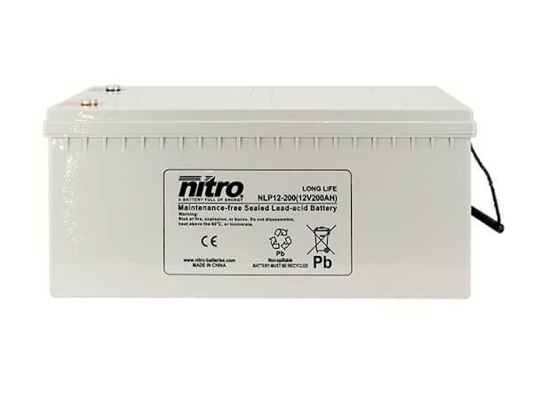 nitro NLP12-200 Batterie / Akku - 12V 200Ah AGM Long Life