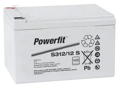 Exide Powerfit S312/12S - 12V | 12Ah AGM Bleiakku VdS