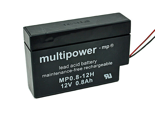 Multipower MP0.8-12H 12V 0,8Ah Blei-Akku / AGM Batterie