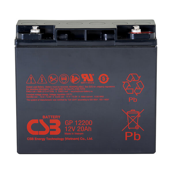 CSB GP12200 - 12V / 20Ah AGM Akku / Batterie