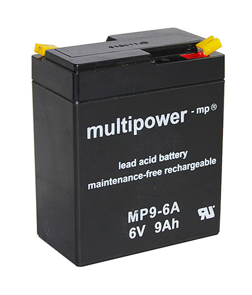 Multipower MP9-6A 6V 9Ah Blei-Akku / AGM Batterie