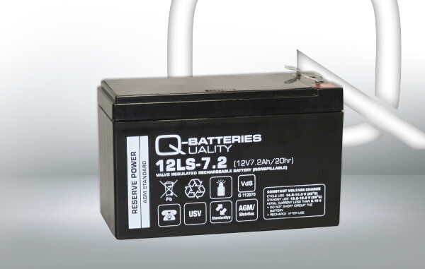 Q-Batteries 12LS-7.2 12V 7,2Ah AGM Batterie Akku VdS F1 4,75mm