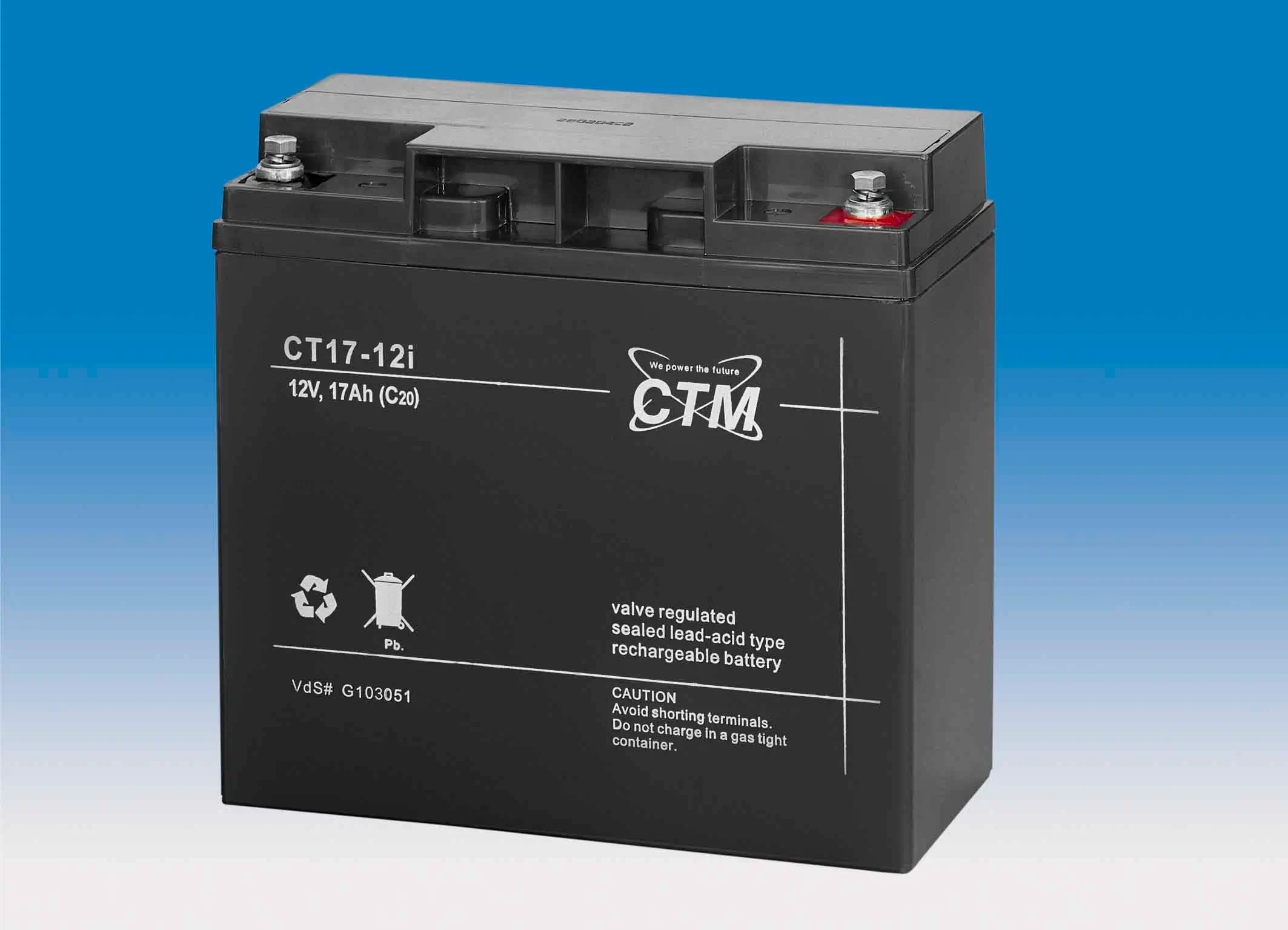 CTM CT17-12i - 12V | 17Ah AGM Bleiakku VdS