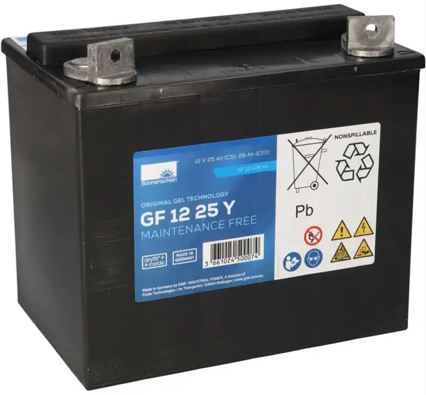 Blei-Gel Akku für Batterie-Scheuersaugmaschine Wirbel Rapid 15 BC / Rapid 380 BC - 12V 28Ah Zyklenfest