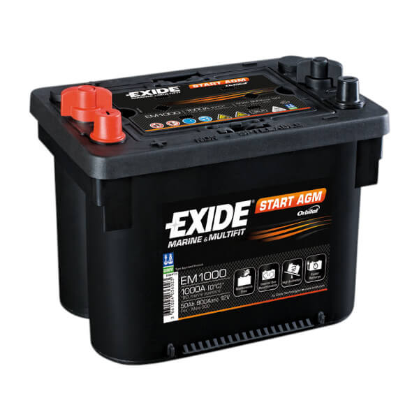 Exide Dual AGM EM1000 Batterie - 12V 50Ah