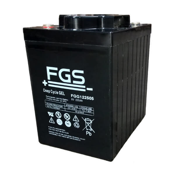 FGS FGG122505 6V 225Ah Blei-Akku / Gel Batterie Zyklentyp
