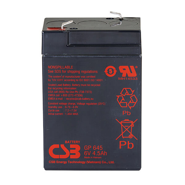 CSB GP645 - 6V / 4,5Ah AGM Akku / Batterie