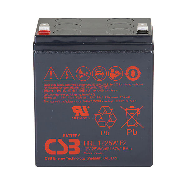 CSB HRL1225WF2 12V 25W AGM Batterie Hochstrom Longlife