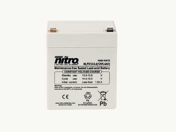 nitro NLPX12-5.4 Batterie / Akku - 12V 5,4Ah AGM High Rate