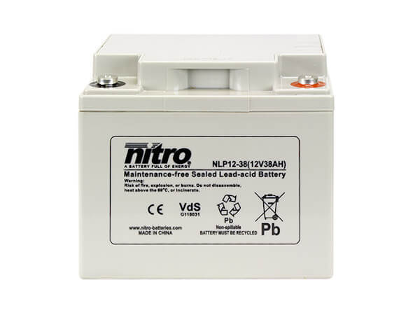 nitro NLP12-38 Batterie / Akku - 12V 38Ah AGM VdS