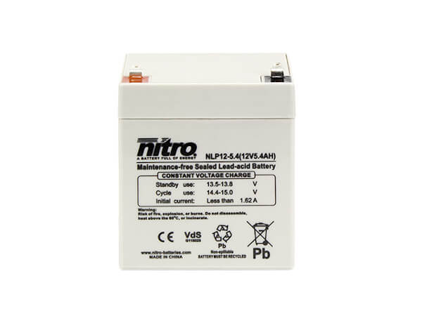 nitro NLP12-5.4 Batterie / Akku - 12V 5.4Ah AGM VdS