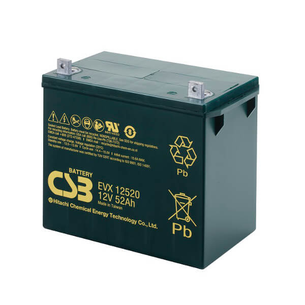 CSB EVX12520 12V 52Ah Blei-Akku / AGM Batterie Zyklenfest