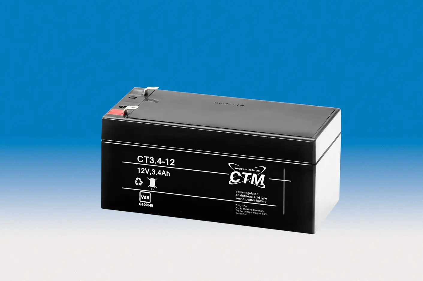 CTM CT3.4-12 - 12V | 3,4Ah AGM Bleiakku VdS