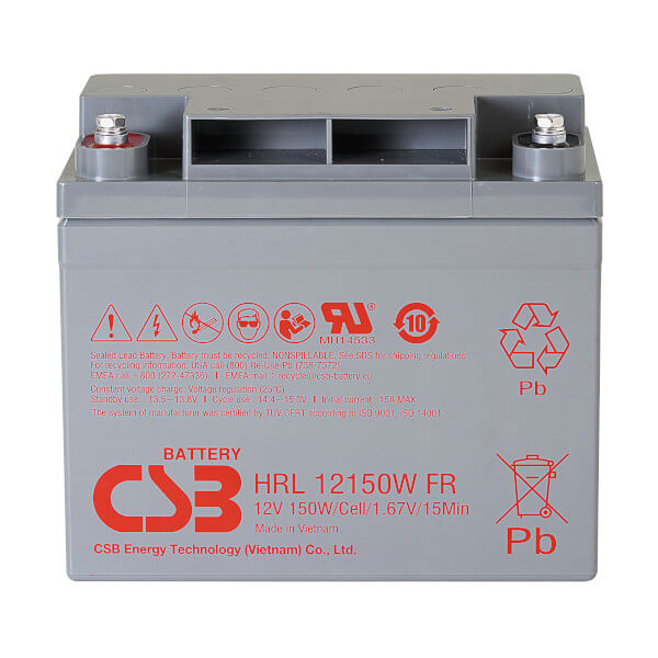 CSB HRL12150WFR 12V 150W AGM Batterie Hochstrom Longlife