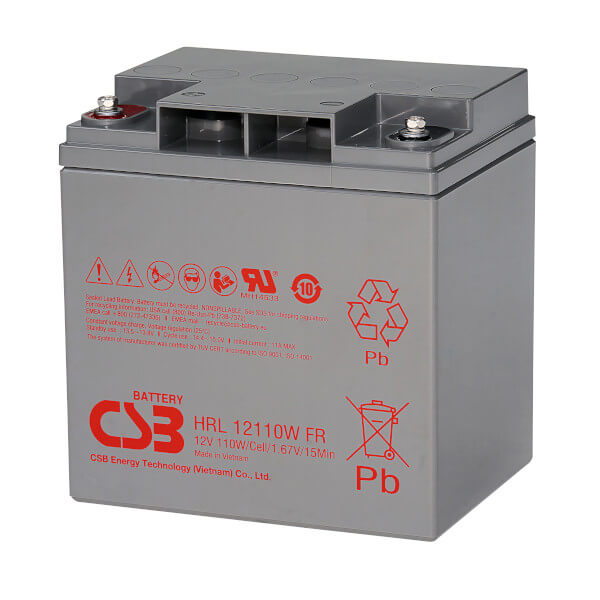 CSB HRL12110WFR 12V 110W AGM Batterie Hochstrom Longlife