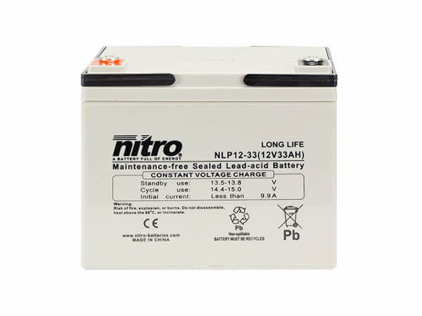 nitro NLP12-33 Batterie / Akku - 12V 33Ah AGM Long Life
