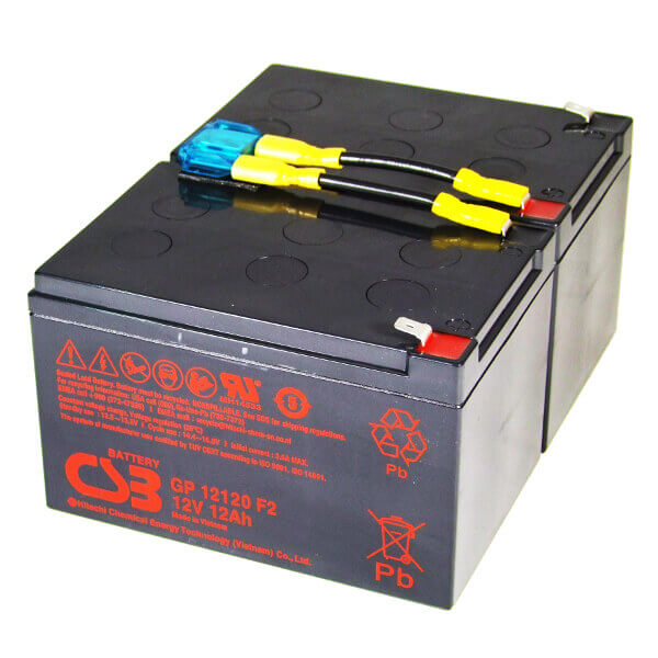 USV Ersatzakkuset für APC-RBC6 vormontiert mit Kabel und Stecker Industrieausrüsterqualität