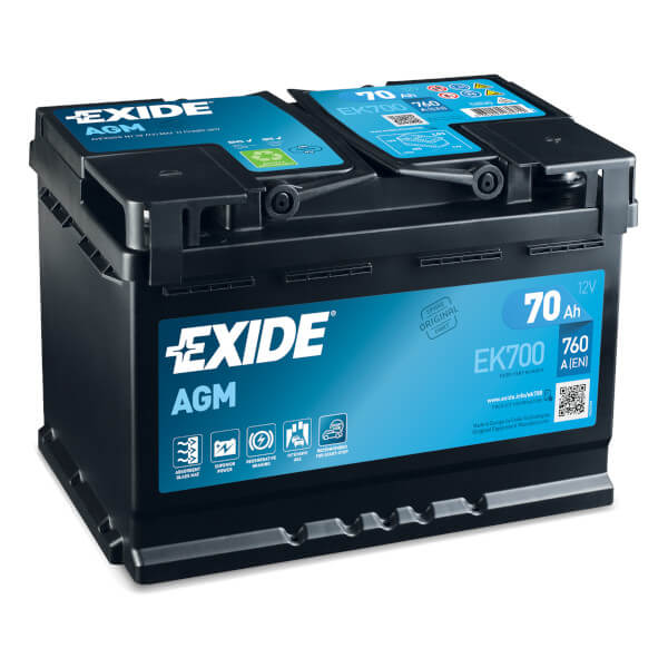 Exide Start-Stop EK700 Batterie - 12V 70Ah