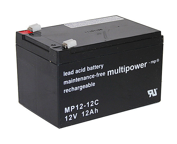 Multipower MP12-12C 12V 12Ah Blei-Akku / AGM Batterie Zyklenfest