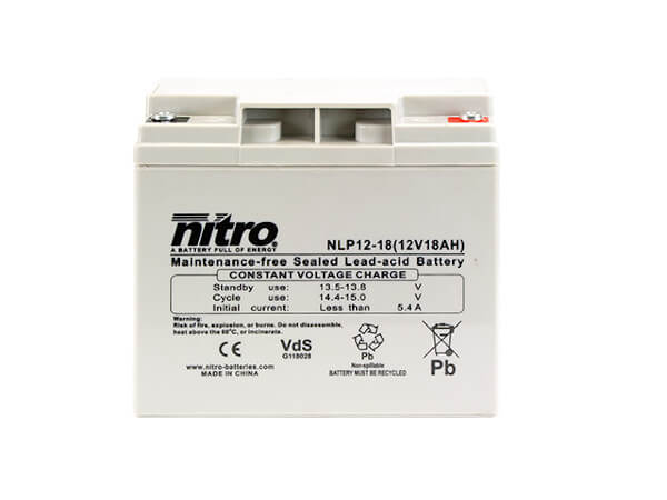 nitro NLP12-18 Batterie / Akku - 12V 18Ah AGM VdS