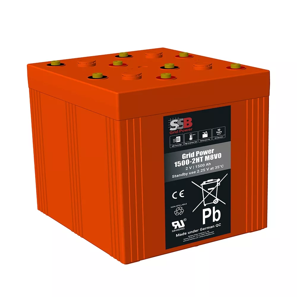 SSB Grid Power 1500-2HT M8V0 - 2V | 1500Ah Blei-Vlies-Akku (AGM) online bei pro-akkus kaufen