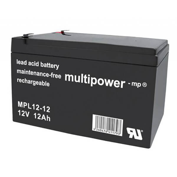 Multipower MPL12-12 - 12V 12Ah AGM Akku LongLife