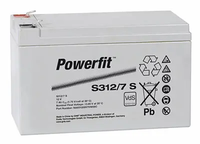 Exide Powerfit S312/7S - 12V | 7,2Ah AGM Bleiakku VdS