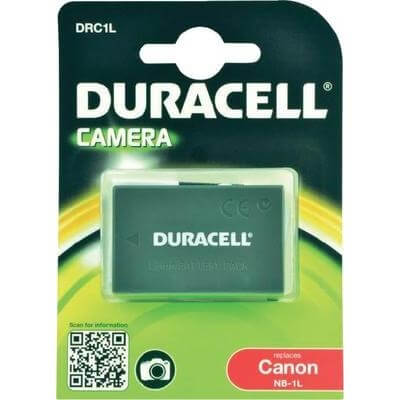Duracell Digitalkamera und Camcorder Akku DRC1L kompatibel zu Canon NB-1L