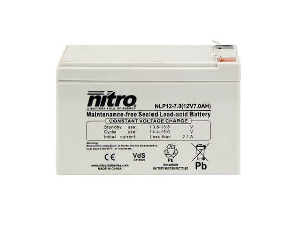 nitro NLP12-7.0 Batterie / Akku - 12V 7Ah AGM VdS