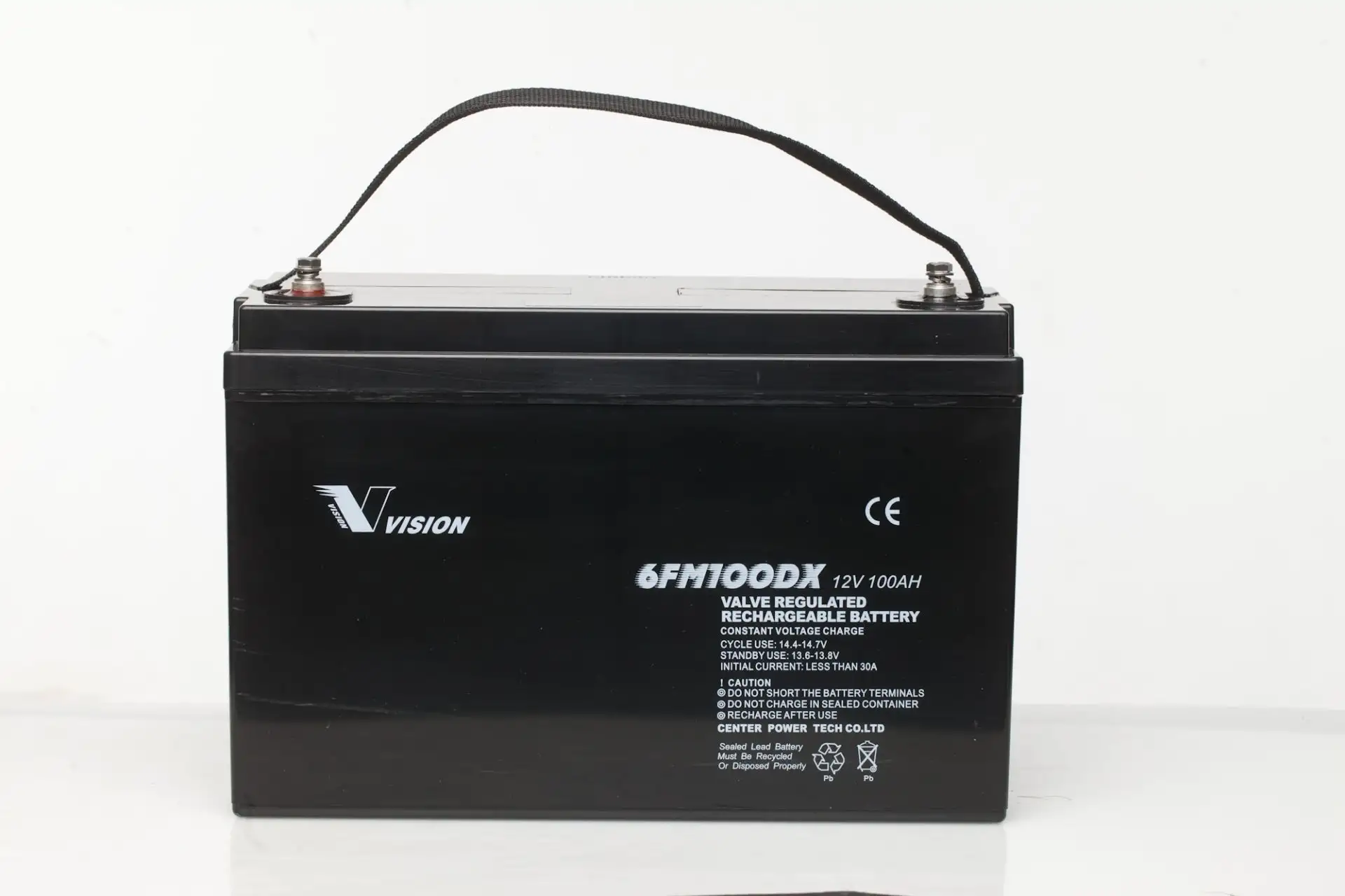 Vision 6FM100D-X 12V 100Ah Blei-Akku / AGM Batterie Zyklenfest