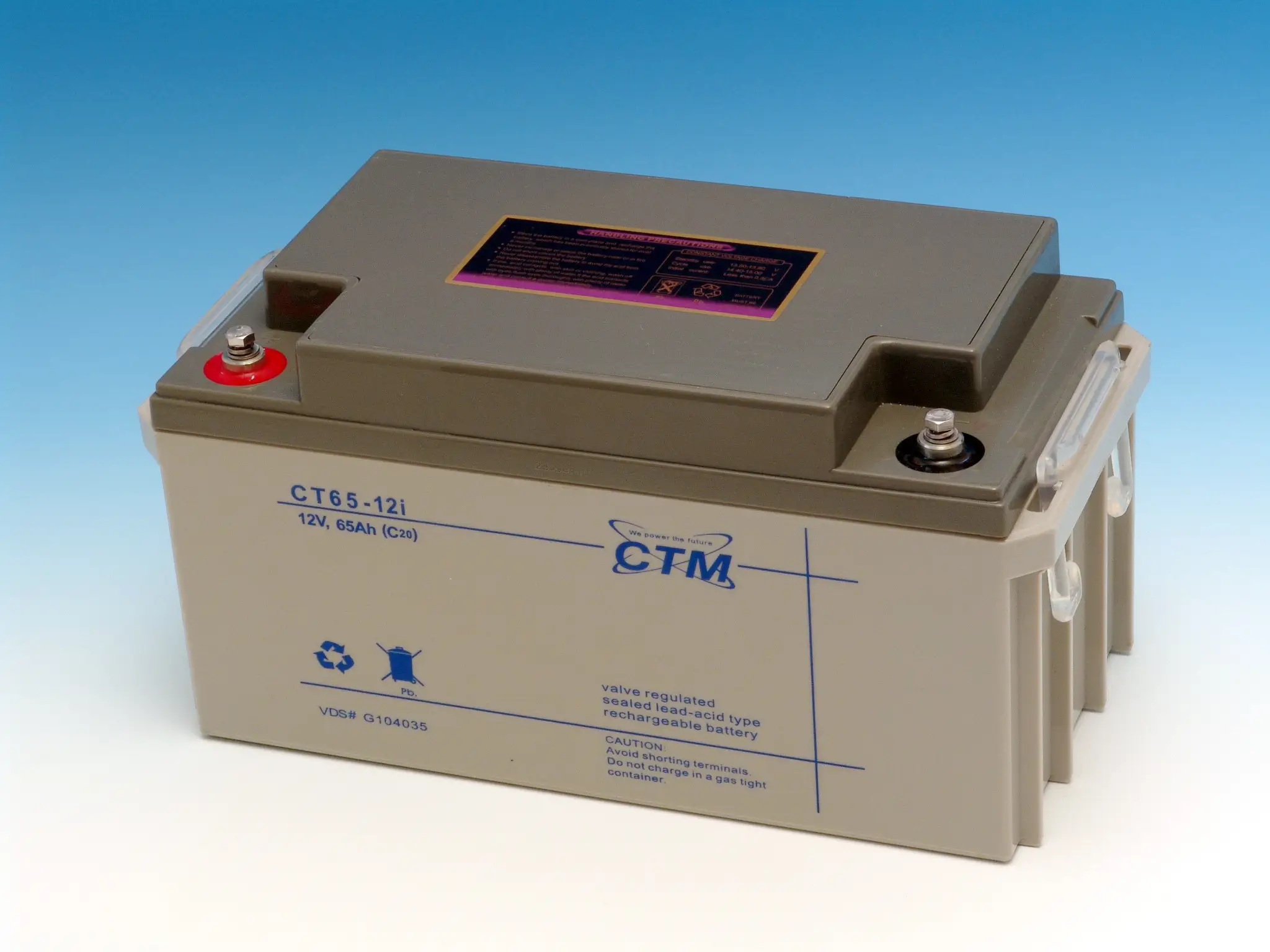 CTM CT65-12i - 12V | 65Ah AGM Bleiakku VdS