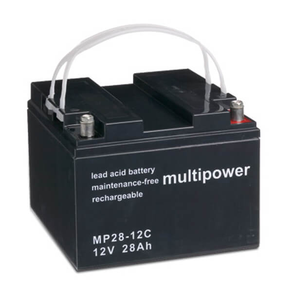 Multipower MP28-12C 12V 28Ah Blei-Akku / AGM Batterie Zyklenfest