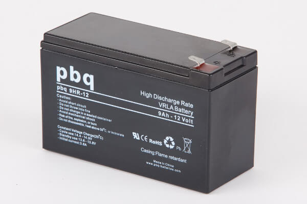 pbq HR9-12 / 9HR-12 AGM Bleiakku - 12V 9Ah High Rate-Batterie