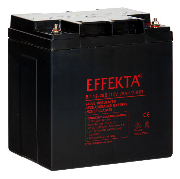 Effekta BT12-28S 12V 28Ah Blei-Akku / AGM Batterie