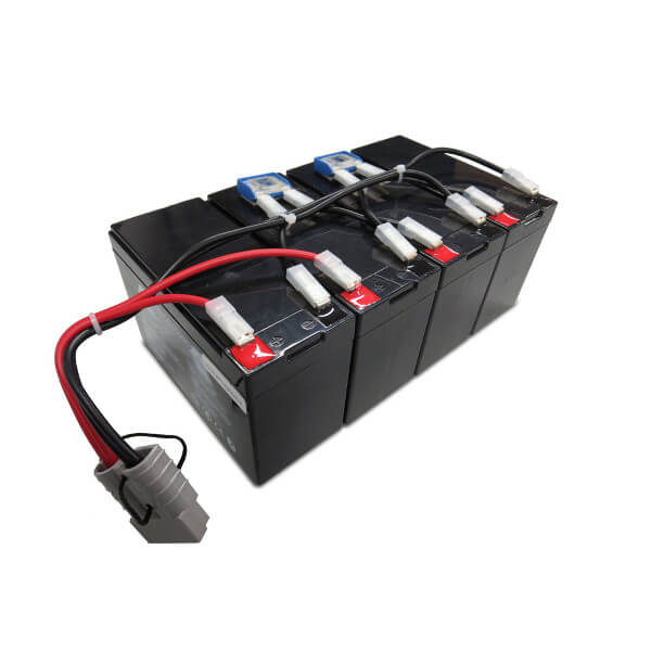 Batteriekit für APC USV RBC25 | SU1400RMXLI3U, SU1400RMXLIB3U, SU1400RMI3U komplett vormontiert