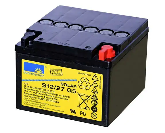 Sonnenschein Solar S12/27 G5 12V 27Ah Blei Gel-Batterie