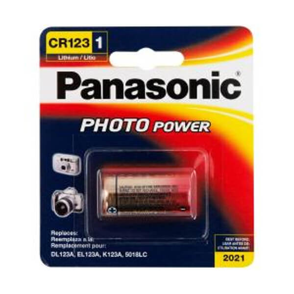 Panasonic Lithium Rundzelle CR123A 3,0V 1400mAh