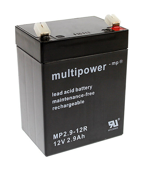 Multipower MP2.9-12R 12V 2,9Ah Blei-Akku / AGM Batterie