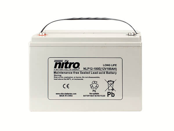 nitro NLP12-100E Batterie / Akku - 12V 100Ah AGM Long Life