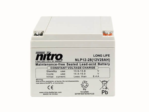 nitro NLP12-28 Batterie / Akku - 12V 28Ah AGM Long Life