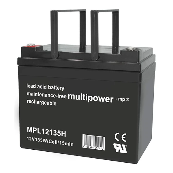 Multipower MPL12135H - 12V 36Ah Blei-Vlies-Akku (AGM) Hochstrom-Longlife