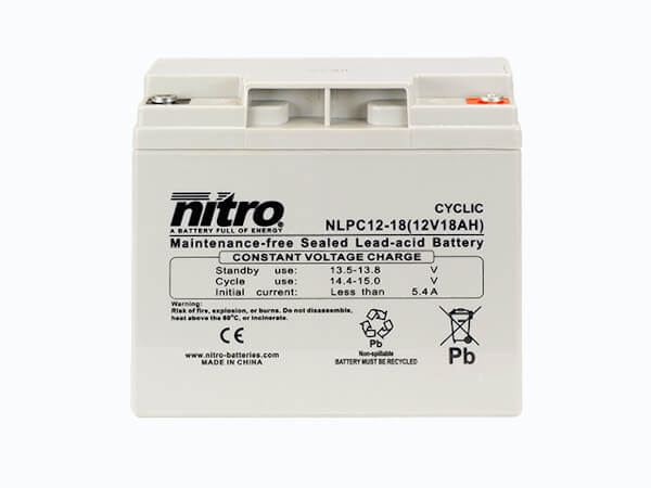 nitro NLPC12-18 Batterie / Akku - 12V 18Ah AGM Cyclic