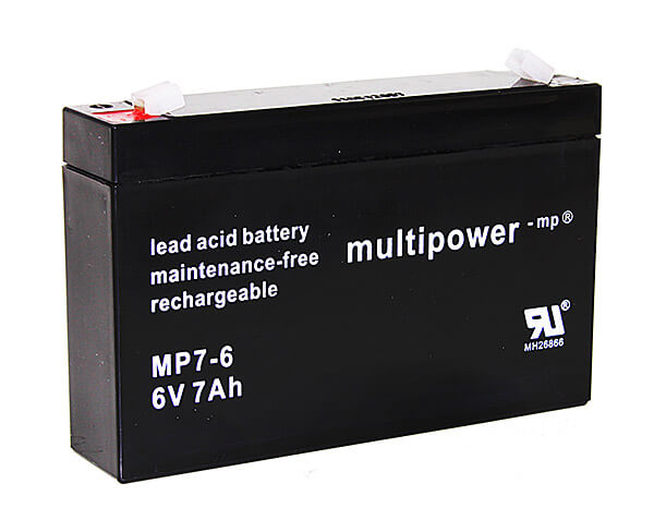 Multipower MP7-6 6V 7Ah Blei-Akku / AGM Batterie