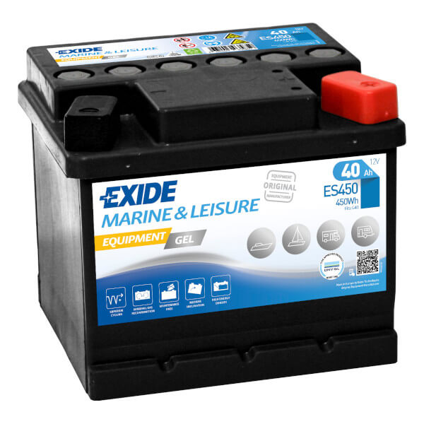 Exide Equipment Gel ES450 Batterie - 12V 40Ah