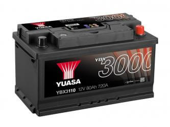 YUASA KFZ / Autobatterie YBX3110 - 12V 80Ah