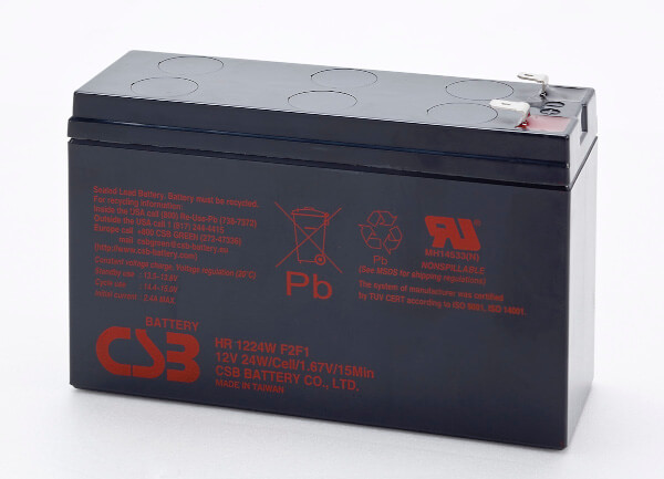 CSB HR1224WF2F1 12V 24W Blei-Akku / AGM Batterie Hochstrom