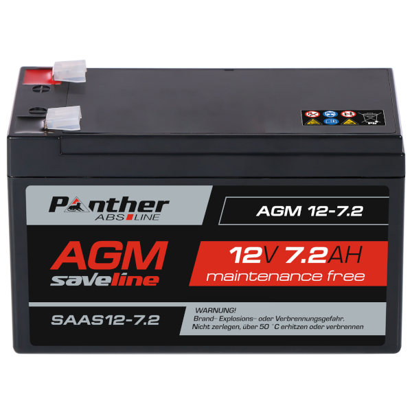 Panther ABS-Line AGM 12-7.2 saveline SAAS12-7.2 | 12V 7,2Ah Batterie
