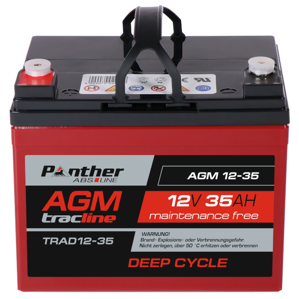 Panther ABS-Line AGM 12-35 tracline TRAD12-35 | 12V 35Ah Deep-Cycle Batterie