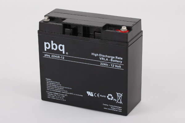 pbq 22HiR-12 AGM Bleiakku - 12V 22Ah High Rate-Batterie